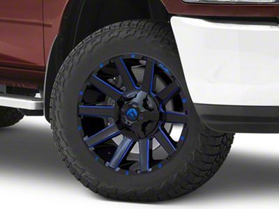 Fuel Wheels Contra Gloss Black with Blue Tint Clear 8-Lug Wheel; 20x9; 20mm Offset (10-18 RAM 2500)