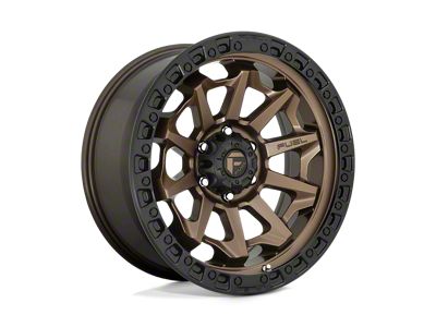 Fuel Wheels Covert Matte Bronze with Black Bead Ring 8-Lug Wheel; 18x9; 1mm Offset (10-18 RAM 2500)