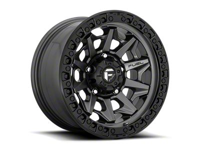 Fuel Wheels Covert Matte Gunmetal with Black Bead Ring 8-Lug Wheel; 20x9; 20mm Offset (10-18 RAM 2500)