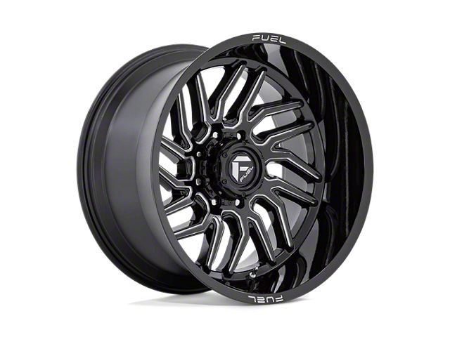 Fuel Wheels Hurricane Gloss Black Milled 8-Lug Wheel; 20x10; -18mm Offset (10-18 RAM 2500)