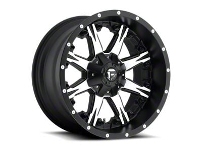 Fuel Wheels Nutz Matte Black Machined 8-Lug Wheel; 20x10; -12mm Offset (10-18 RAM 2500)
