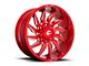 Fuel Wheels Saber Candy Red Milled 8-Lug Wheel; 20x9; 20mm Offset (10-18 RAM 2500)