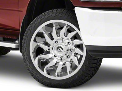 Fuel Wheels Saber Chrome 8-Lug Wheel; 22x10; -18mm Offset (10-18 RAM 2500)