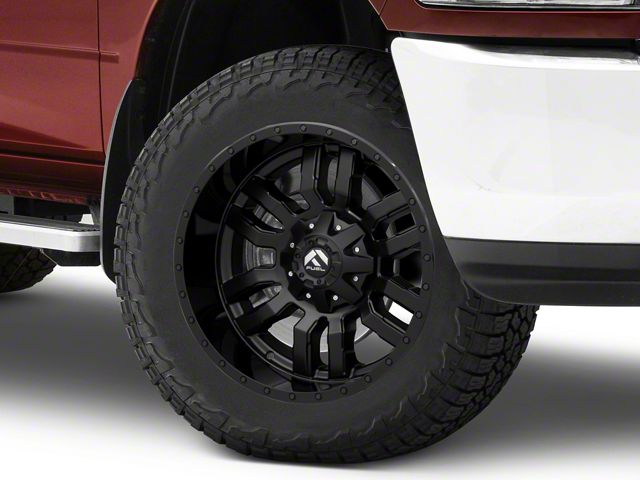 Fuel Wheels Sledge Gloss and Matte Black 8-Lug Wheel; 20x10; -18mm Offset (10-18 RAM 2500)