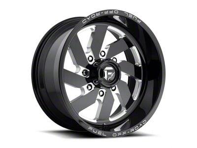 Fuel Wheels Turbo Gloss Black Milled 8-Lug Wheel; 20x9; 20mm Offset (10-18 RAM 2500)