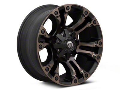 Fuel Wheels Vapor Matte Black Double Dark Tint 8-Lug Wheel; 17x9; 1mm Offset (10-18 RAM 2500)