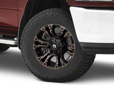 Fuel Wheels Vapor Matte Black Double Dark Tint 8-Lug Wheel; 18x9; 20mm Offset (10-18 RAM 2500)
