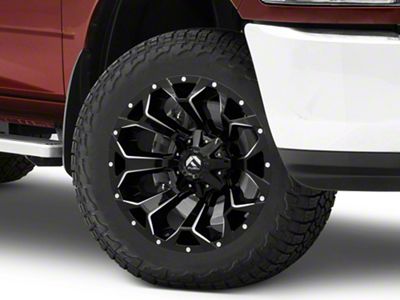 Fuel Wheels Assault Gloss Black Milled 8-Lug Wheel; 20x10; -18mm Offset (10-18 RAM 3500 SRW)