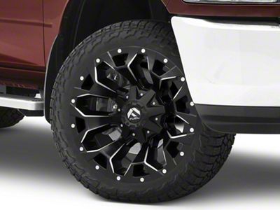 Fuel Wheels Assault Matte Black Milled 8-Lug Wheel; 22x12; -44mm Offset (10-18 RAM 3500 SRW)