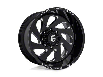 Fuel Wheels Clash Gloss Black Milled 8-Lug Wheel; 20x9; 20mm Offset (10-18 RAM 3500 SRW)