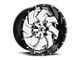Fuel Wheels Cleaver Chrome with Gloss Black Lip 8-Lug Wheel; 20x10; -19mm Offset (10-18 RAM 3500 SRW)