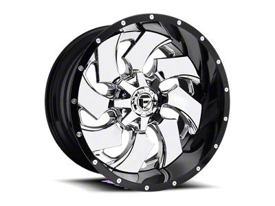 Fuel Wheels Cleaver Chrome with Gloss Black Lip 8-Lug Wheel; 20x9; 20mm Offset (10-18 RAM 3500 SRW)