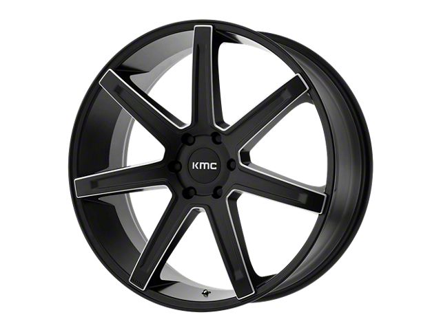 Fuel Wheels Contra Gloss Black Milled 8-Lug Wheel; 22x10; -18mm Offset (10-18 RAM 3500 SRW)