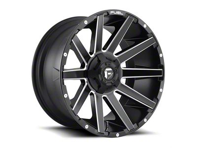Fuel Wheels Contra Matte Black Milled 8-Lug Wheel; 20x9; 20mm Offset (10-18 RAM 3500 SRW)