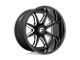 Fuel Wheels Hammer Gloss Black Milled 8-Lug Wheel; 22x10; -18mm Offset (10-18 RAM 3500 SRW)