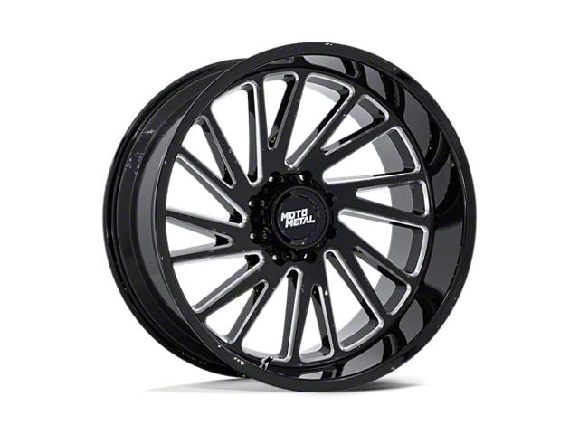 Fuel Wheels Hardline Gloss Black with Red Tinted Clear 8-Lug Wheel; 22x10; -18mm Offset (10-18 RAM 3500 SRW)