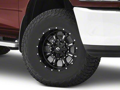 Fuel Wheels Krank Matte Black Milled 8-Lug Wheel; 17x9; 20mm Offset (10-18 RAM 3500 SRW)