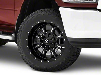 Fuel Wheels Krank Matte Black Milled 8-Lug Wheel; 20x9; 20mm Offset (10-18 RAM 3500 SRW)