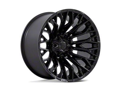 Fuel Wheels Quake Gloss Black Milled 8-Lug Wheel; 20x9; 1mm Offset (10-18 RAM 3500 SRW)