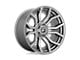 Fuel Wheels Rage Platinum Brushed Gunmetal with Tinted Clear 8-Lug Wheel; 22x10; -18mm Offset (10-18 RAM 3500 SRW)