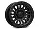 Fuel Wheels Rincon Matte Black with Gloss Black Lip 8-Lug Wheel; 17x9; -12mm Offset (10-18 RAM 3500 SRW)