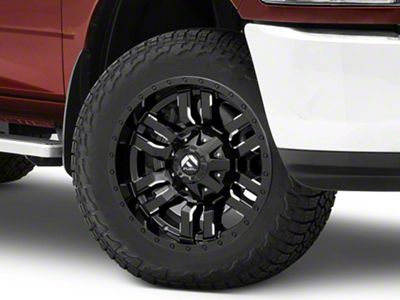 Fuel Wheels Sledge Gloss Black Milled 8-Lug Wheel; 20x9; 1mm Offset (10-18 RAM 3500 SRW)