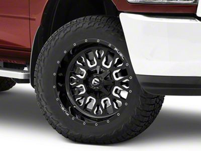 Fuel Wheels Stroke Gloss Black Milled 8-Lug Wheel; 20x10; -18mm Offset (10-18 RAM 3500 SRW)