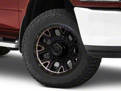 Fuel Wheels Traction Matte Black with Double Dark Tint 8-Lug Wheel; 20x10; -18mm Offset (10-18 RAM 3500 SRW)