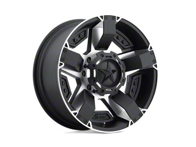 Fuel Wheels Twitch Glossy Black Milled 8-Lug Wheel; 22x12; -44mm Offset (10-18 RAM 3500 SRW)