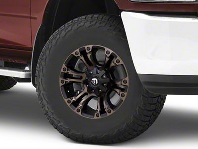 Fuel Wheels Vapor Matte Black Double Dark Tint 8-Lug Wheel; 17x10; -18mm Offset (10-18 RAM 3500 SRW)