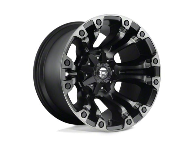 Fuel Wheels Vapor Matte Black Gray Tint 8-Lug Wheel; 17x9; 1mm Offset (10-18 RAM 3500 SRW)
