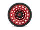 Fuel Wheels Zephyr Candy Red with Black Bead Ring 8-Lug Wheel; 20x9; 1mm Offset (10-18 RAM 3500 SRW)