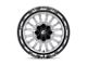 Fuel Wheels Arc Silver Brushed Face with Milled Black Lip 8-Lug Wheel; 22x12; -44mm Offset (11-16 F-250 Super Duty)