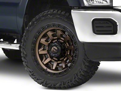 Fuel Wheels Covert Matte Bronze with Black Bead Ring 8-Lug Wheel; 20x9; 1mm Offset (11-16 F-250 Super Duty)
