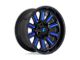 Fuel Wheels Hardline Gloss Black with Blue Tinted Clear 8-Lug Wheel; 20x10; -18mm Offset (11-16 F-250 Super Duty)