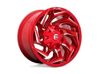 Fuel Wheels Reaction Candy Red Milled 8-Lug Wheel; 18x9; -12mm Offset (11-16 F-250 Super Duty)