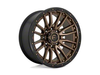 Fuel Wheels Rebel Matte Bronze with Black Bead Ring 8-Lug Wheel; 22x10; -18mm Offset (11-16 F-250 Super Duty)