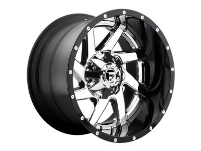 Fuel Wheels Renegade Chrome with Gloss Black Lip 8-Lug Wheel; 20x14; -76mm Offset (11-16 F-250 Super Duty)