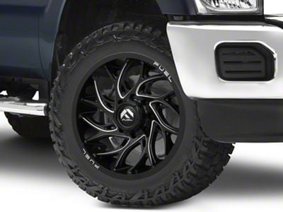 Fuel Wheels Runner Gloss Black Milled 8-Lug Wheel; 20x10; -18mm Offset (11-16 F-250 Super Duty)