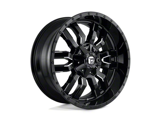 Fuel Wheels Sledge Gloss Black Milled 8-Lug Wheel; 22x10; 10mm Offset (11-16 F-250 Super Duty)