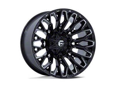 Fuel Wheels Strike Gloss Black Milled 8-Lug Wheel; 20x10; -18mm Offset (11-16 F-250 Super Duty)