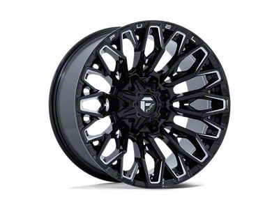 Fuel Wheels Strike Gloss Black Milled 8-Lug Wheel; 20x9; 1mm Offset (11-16 F-250 Super Duty)