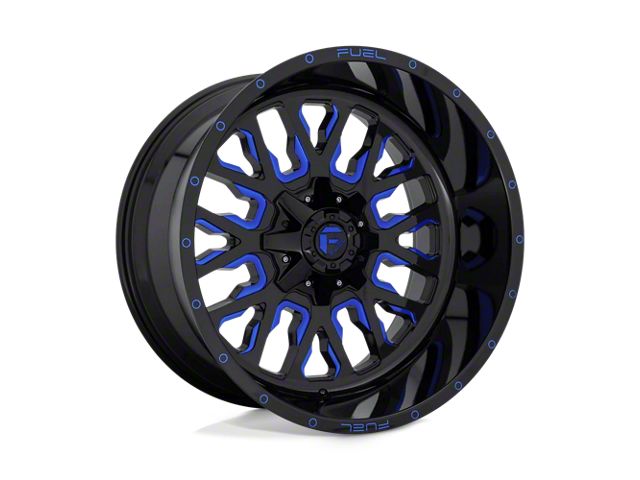 Fuel Wheels Stroke Gloss Black with Blue Tinted Clear 8-Lug Wheel; 22x12; -44mm Offset (11-16 F-250 Super Duty)