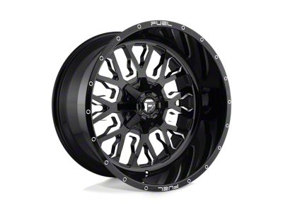 Fuel Wheels Stroke Gloss Black Milled 8-Lug Wheel; 24x14; -75mm Offset (11-16 F-250 Super Duty)