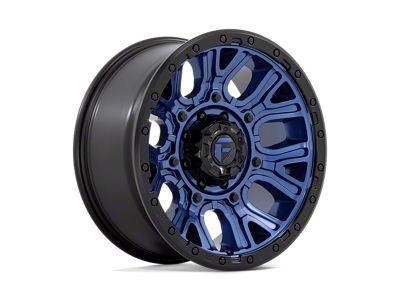 Fuel Wheels Traction Dark Blue with Black Ring 8-Lug Wheel; 20x9; 1mm Offset (11-16 F-250 Super Duty)