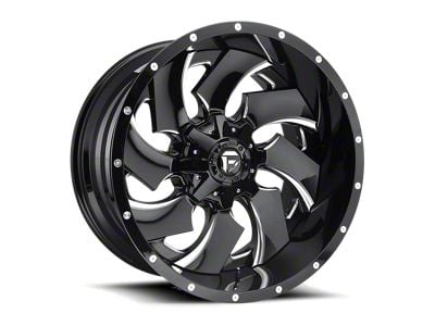 Fuel Wheels Cleaver Gloss Black Milled 8-Lug Wheel; 20x14; -75mm Offset (11-16 F-350 Super Duty SRW)