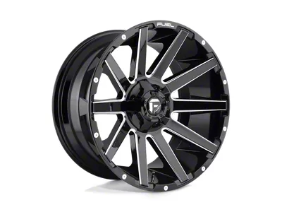Fuel Wheels Contra Gloss Black Milled 8-Lug Wheel; 22x10; -18mm Offset (11-16 F-350 Super Duty SRW)