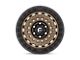 Fuel Wheels Zephyr Matte Bronze with Black Bead Ring 8-Lug Wheel; 17x9; 1mm Offset (11-16 F-350 Super Duty SRW)