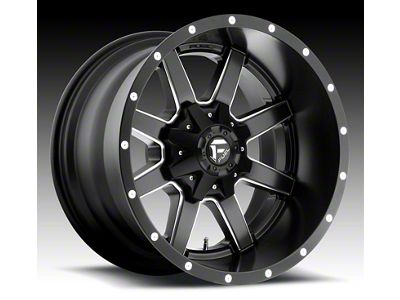 Fuel Wheels Maverick Matte Black Milled 8-Lug Wheel; 22x10; 10mm Offset (11-14 Silverado 2500 HD)
