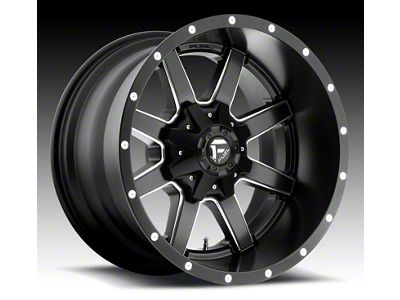 Fuel Wheels Maverick Matte Black Milled 8-Lug Wheel; 22x12; -44mm Offset (11-14 Silverado 3500 HD SRW)